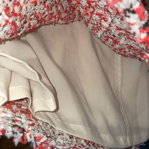 Ann Taylor Red and White Tweed Mini Dress - Picture 10 of 13